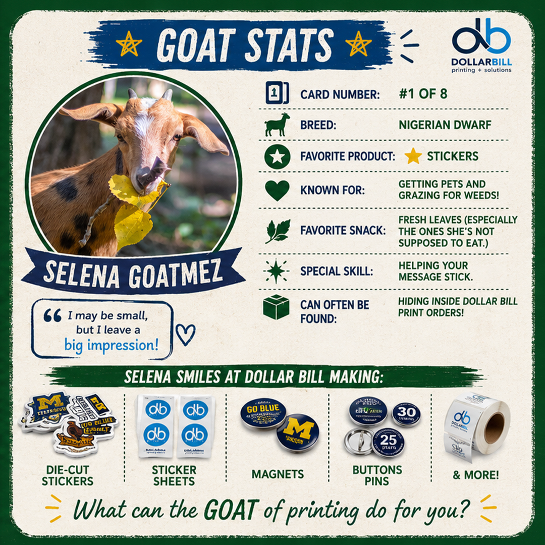 Selena Goatmez's GOAT Stats – GOAT of Printing 2026