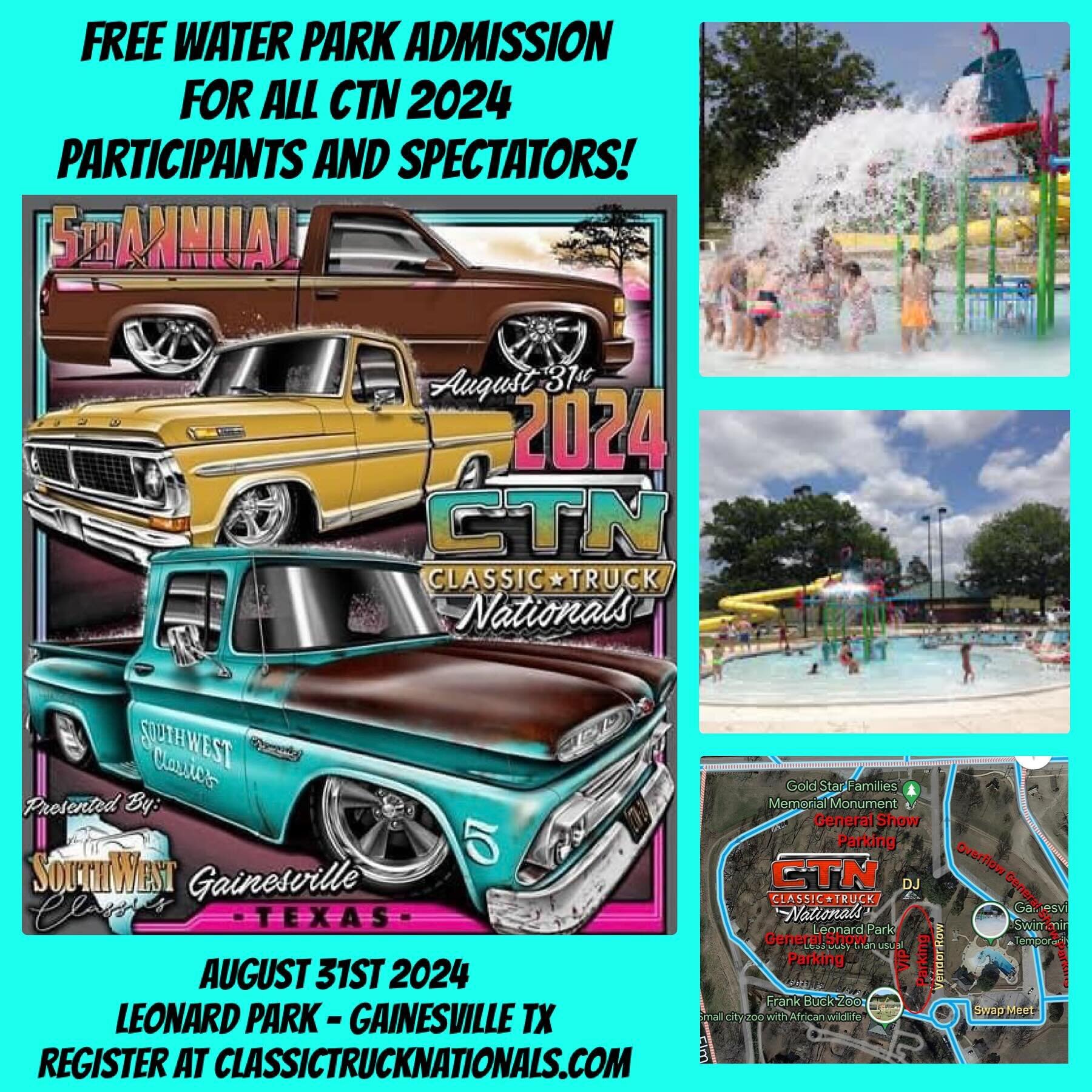 Reminder&hellip;Free admission to the onsite water park for all CTN 2024 Participants and spectators! Don&rsquo;t forget your swim wear and towels! CTN swim wear coming soon!
Frank Bunk Zoo is $7.50 / $9 (also onsite)
Bring the whole family out for a