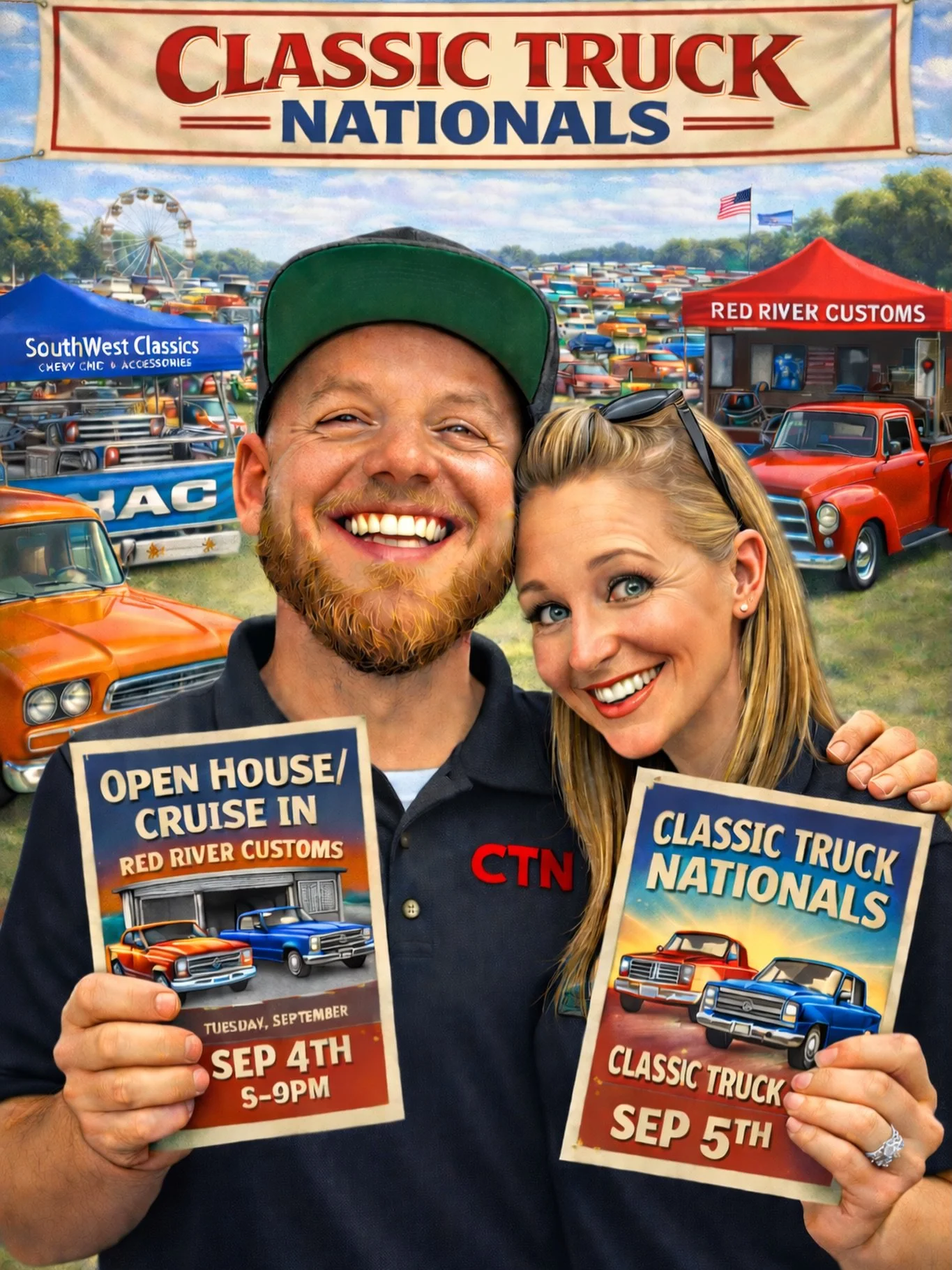 @classictrucknationals 2026 registration is OPEN! ONLY 6 VIP SPOTS LEFT!! Register NOW at classictrucknationals.com!!! CTN 2026 is Sep 5th and the cruise in to @redrivercustomsllc is Sep 4th from 5-9pm!! SEE YALL AT THE SHOW!!