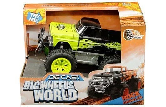 InfoTech Big Wheels World Die-Cast Truck 8″ in Try Me box (Friction Powered)GREEN.jpg