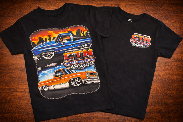 TODDLER   #2 Blue / Orange Truck Shirt