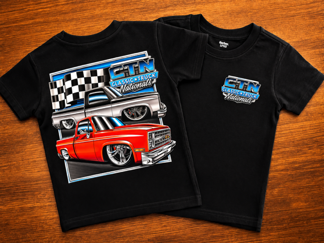 TODDLER   #3 Red / Black Truck Shirt