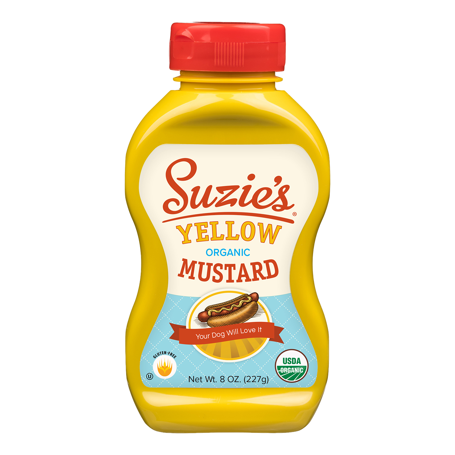 Suzie's Organic yellow mustard, Gluten free, USDA organic