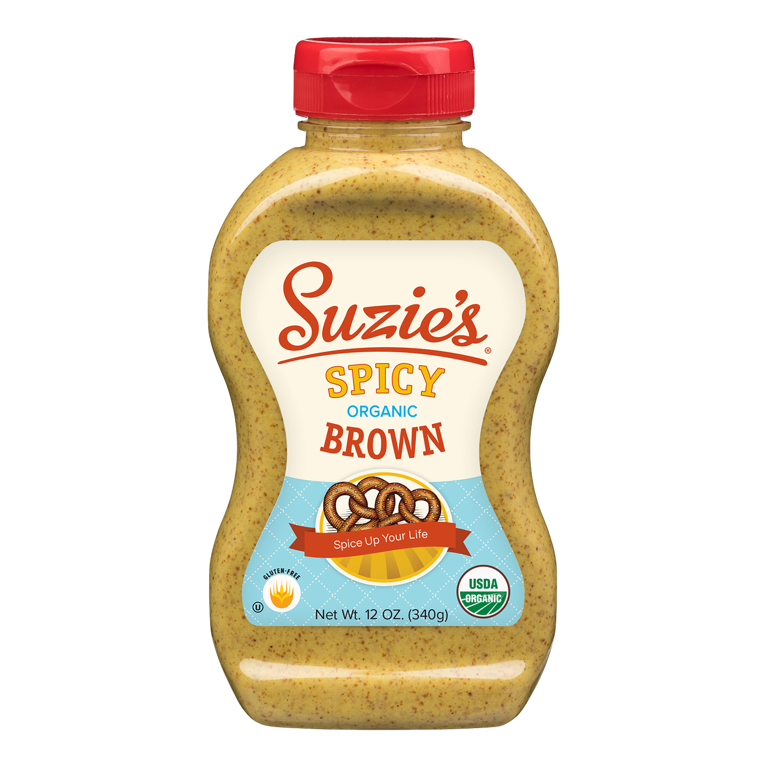 Suzie's Organic spicy brown mustard, Gluten free, USDA organic