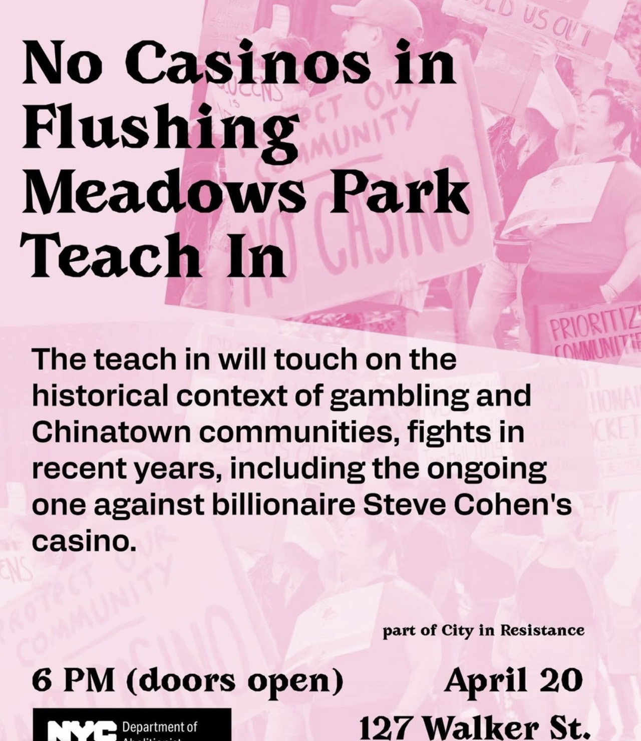 Co-facilitated community teach-in on April 20, 2026. |  Across the country, local communities have been fighting against billionaires and private developers and their pet projects. From arenas in Philly, to the gondola project in LA, the stadium by C