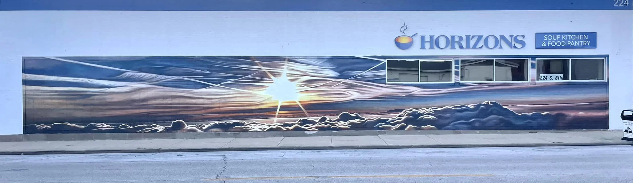 Horizon Mural at Horizons Soup Kitchen and Food Pantry, 2024