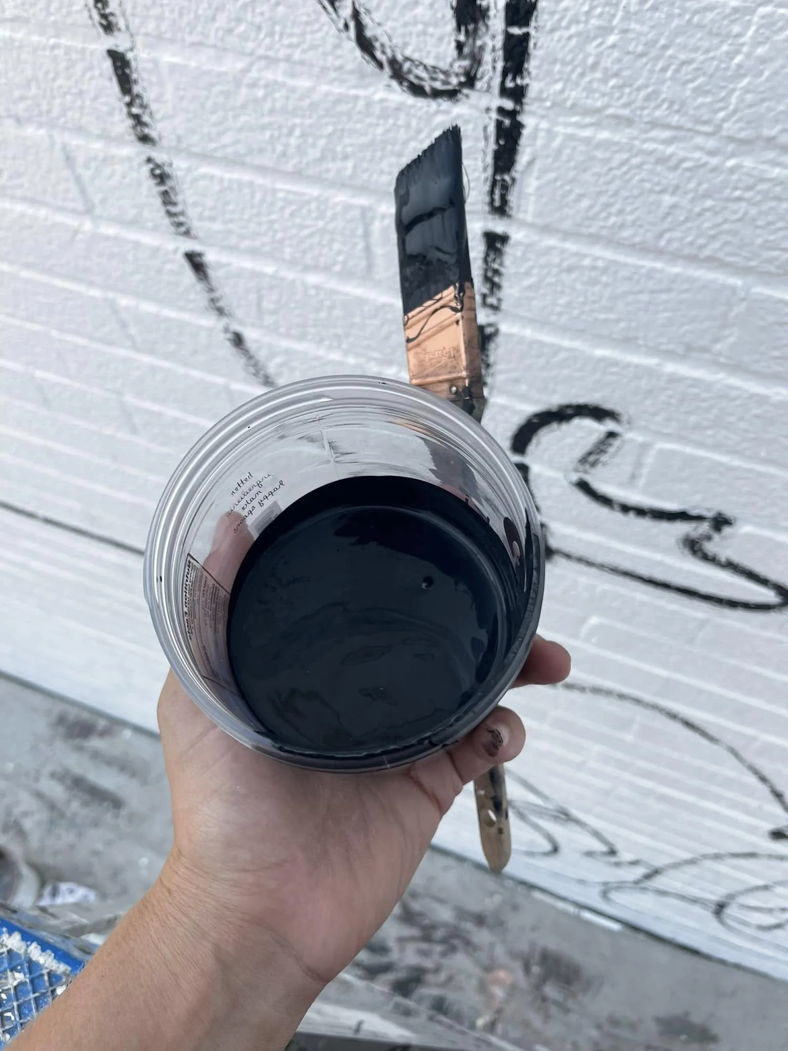 Community Mural process picture