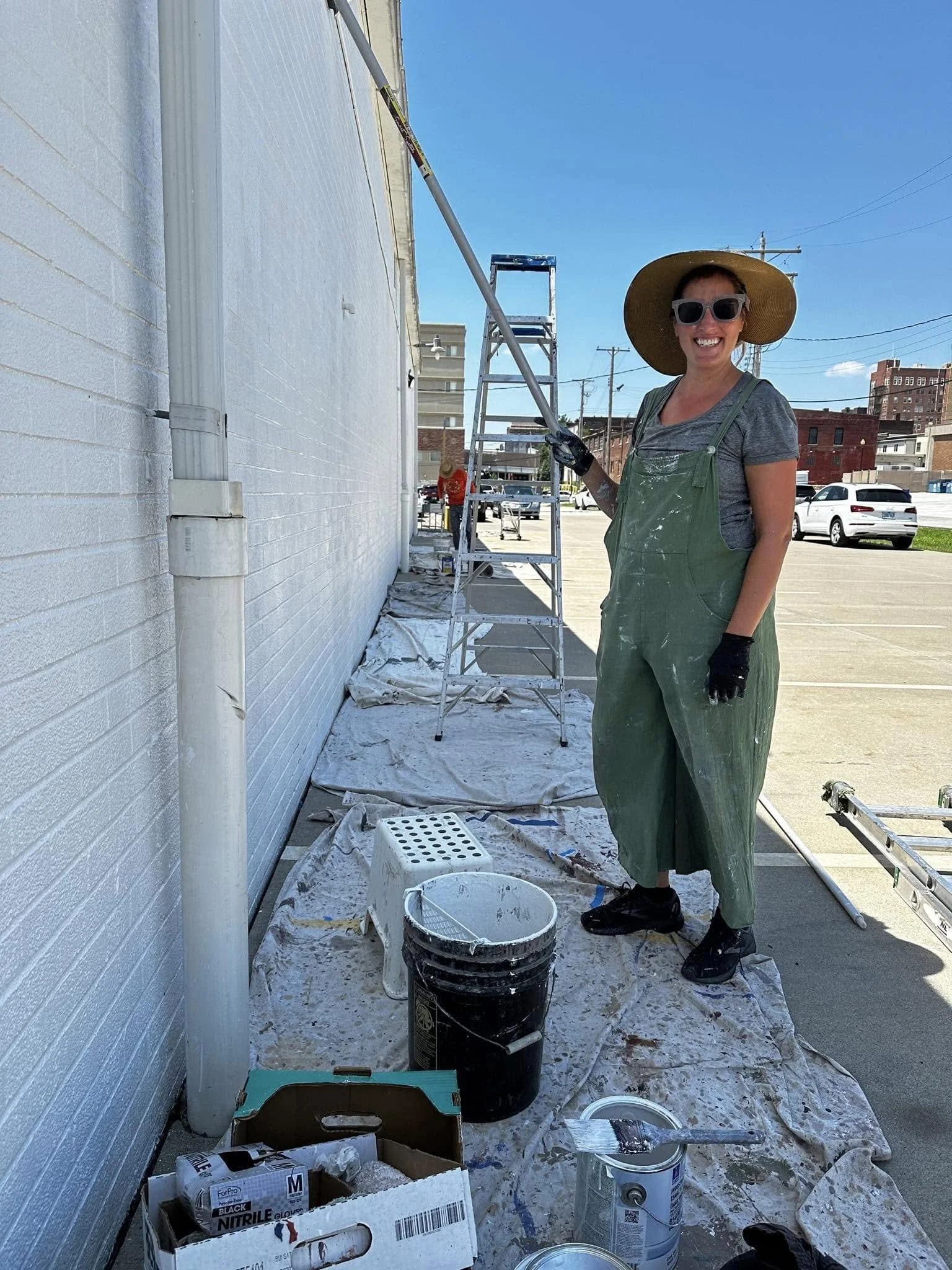 Community Mural on the north side of the building (parking lot, entrance)