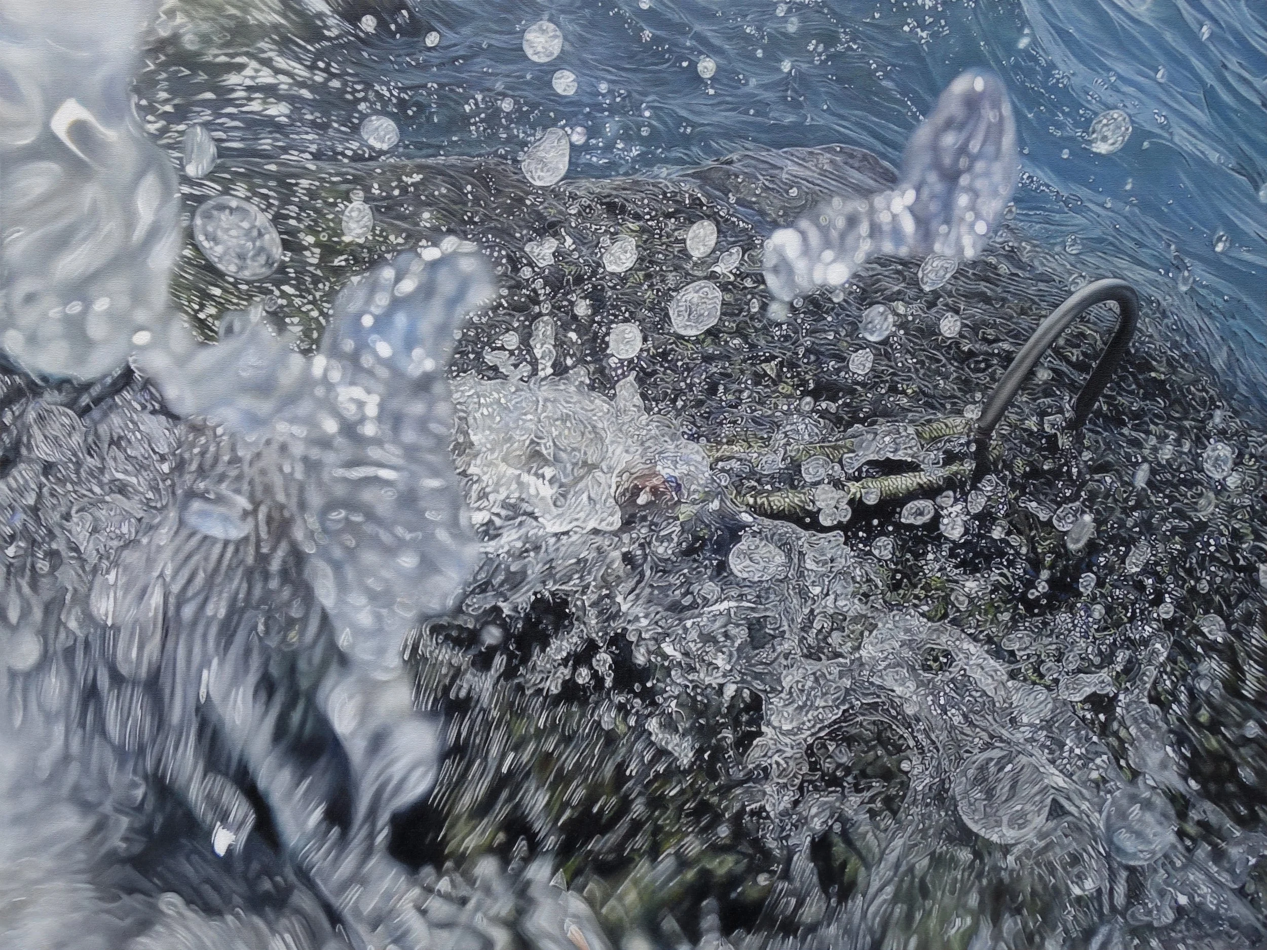 This is Water, 36" x 48", oil on canvas, 2017