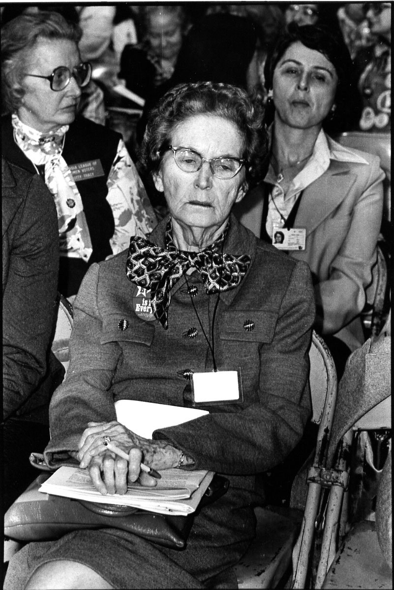 Older delegate in a pensive moment.