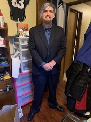 Picture of one of our men Jesse dressed up and prepared for an important event. At Jonathan Refuge the men are mentored and trained on how to present themselves in life properly. Could be for a job interview or simply a date 😁