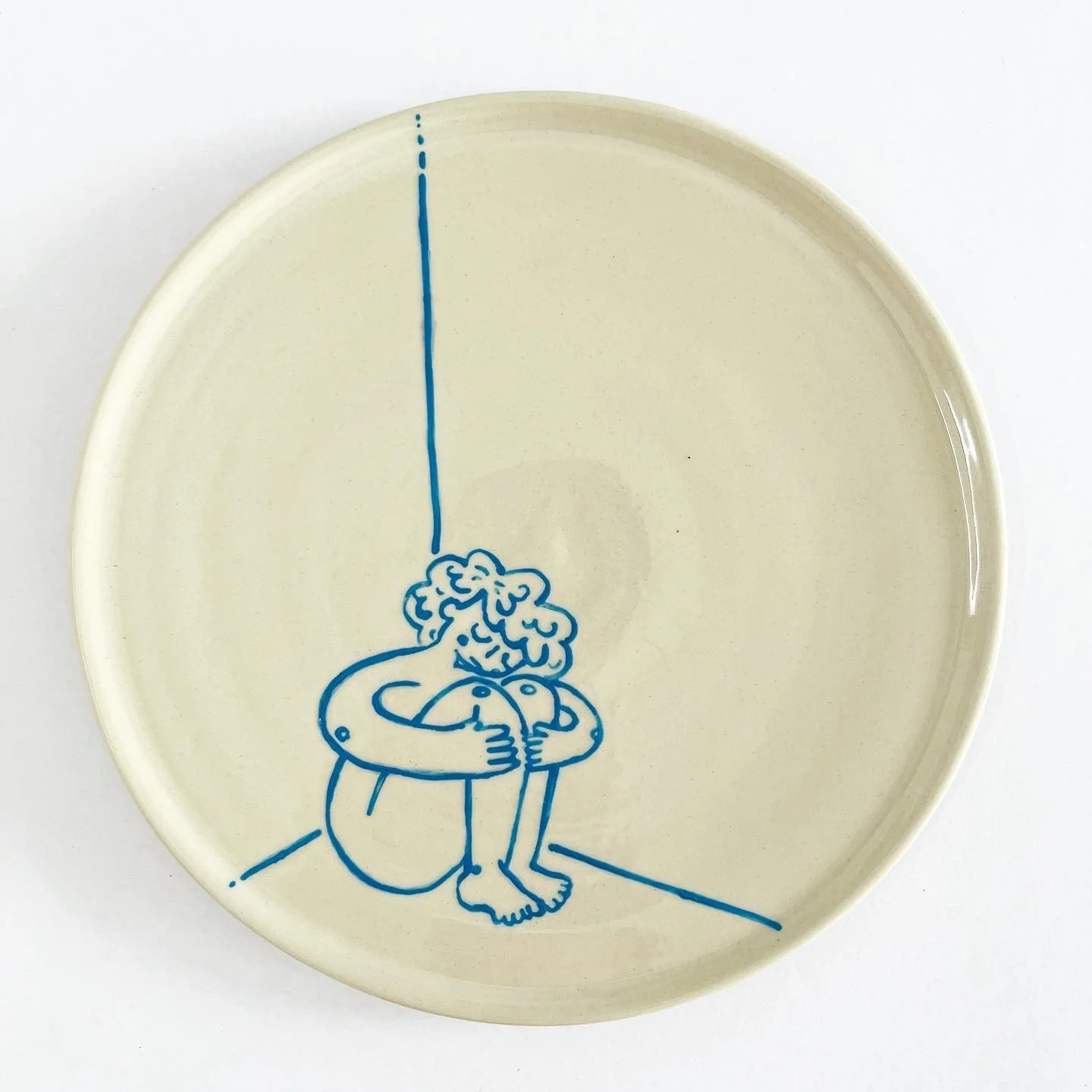 Dibujo en cerámica. Mercedes Orozco.