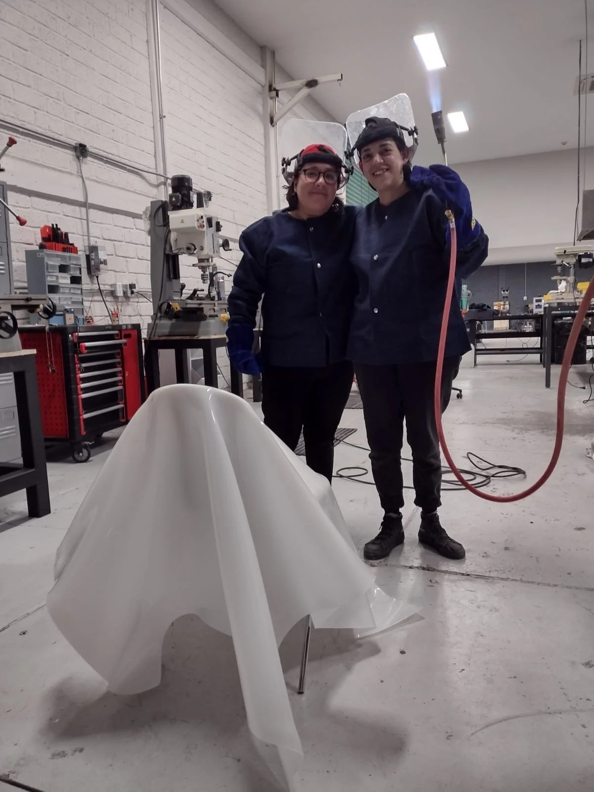 Artist collective at LODAZAL Ceramica for contemporary art and installation