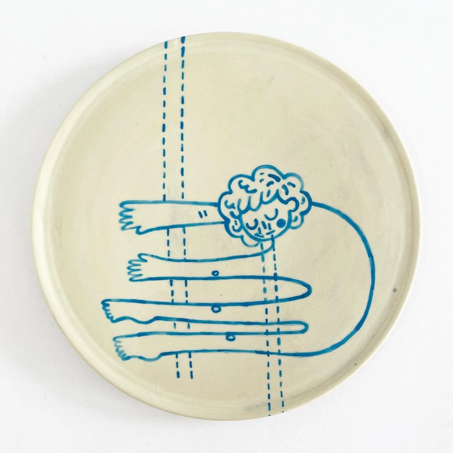 Ilustración en cerámica por Mercedes Orozco