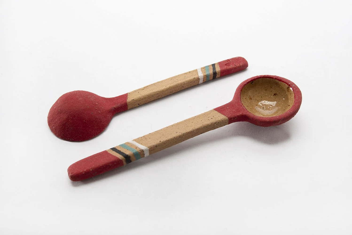 CC.04 / Hand-built (red/tan) spoon / $20