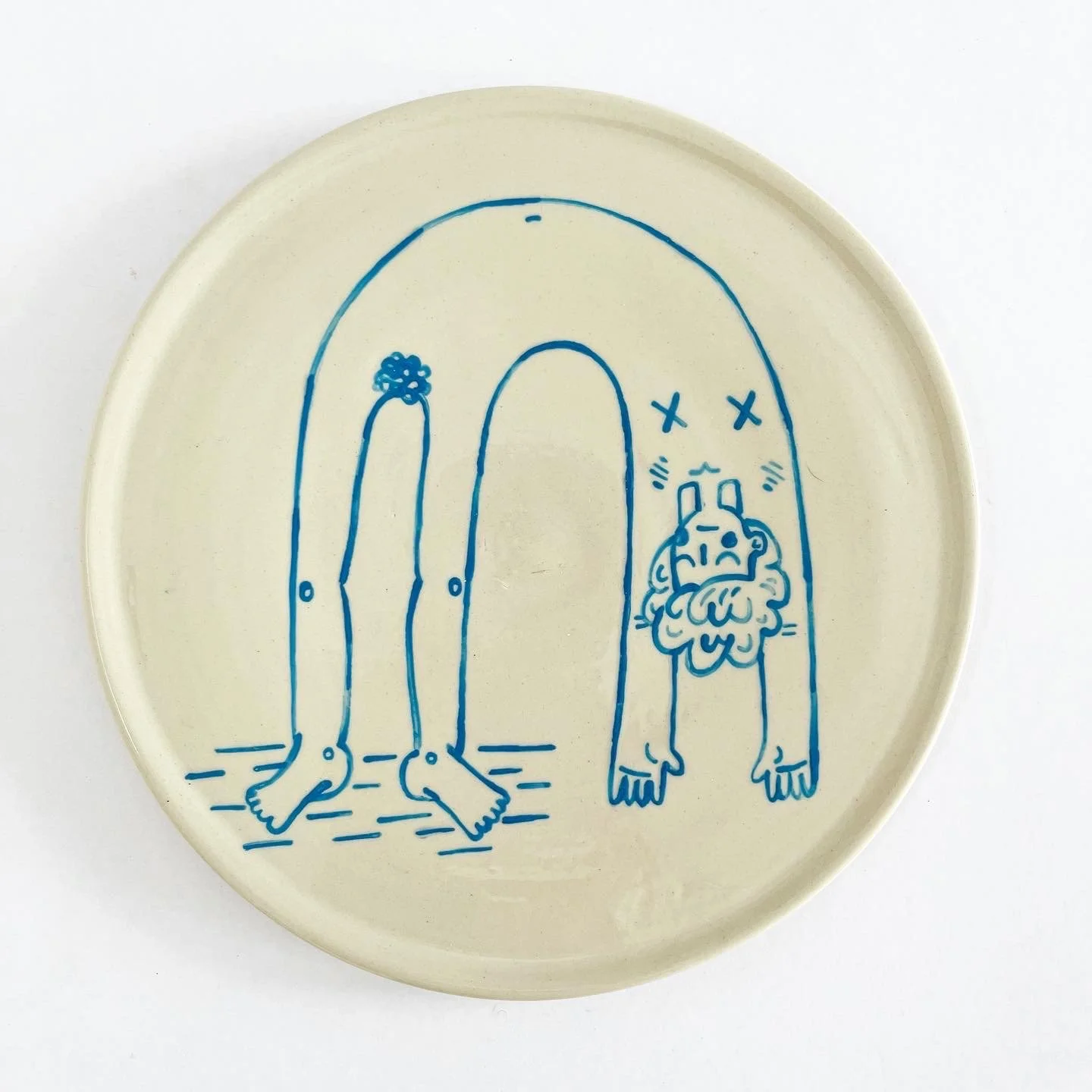 Autorretrato ilustrado. Cerámica contemporánea. Suro