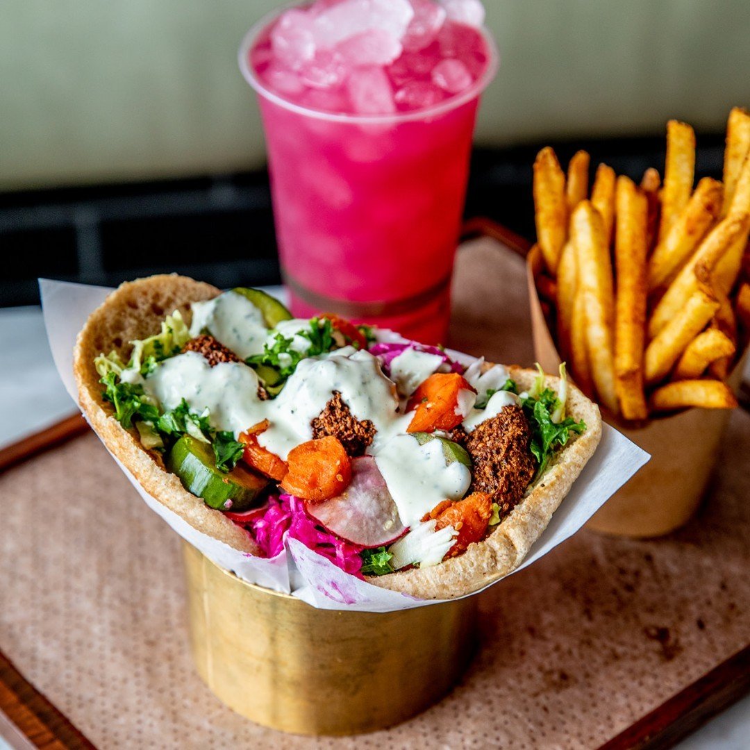 FREE Falafel Sandwiches - just one more day!
&bull;
Monday, April 22nd, join us as we celebrate Earth Day and the power of plant-based eating by serving up FREE Falafel Sandwiches dine-in, at all locations. We can't wait to see you tomorrow!