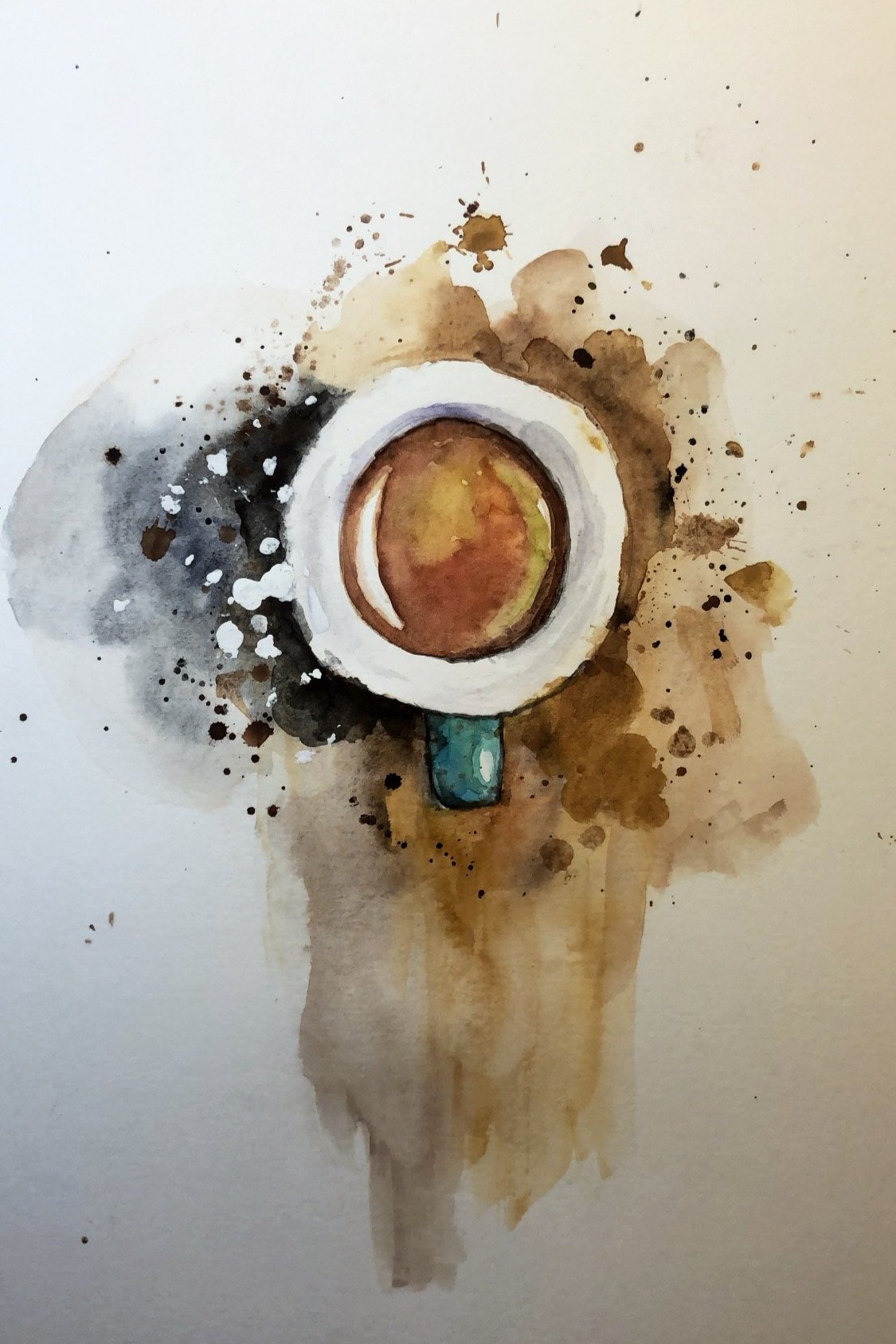 Morning, 2020, watercolor on paper.