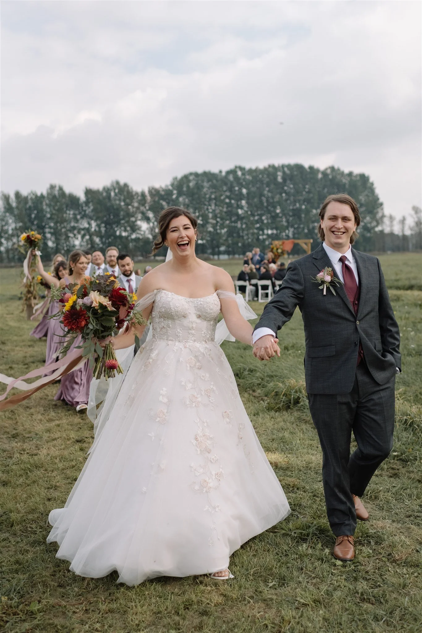 Candid ceremony moment in Abbotsford captured by Vancouver wedding photographer Valerie Gabrielle