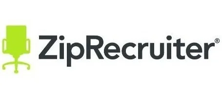 ZipRecruiter logo with green chair icon