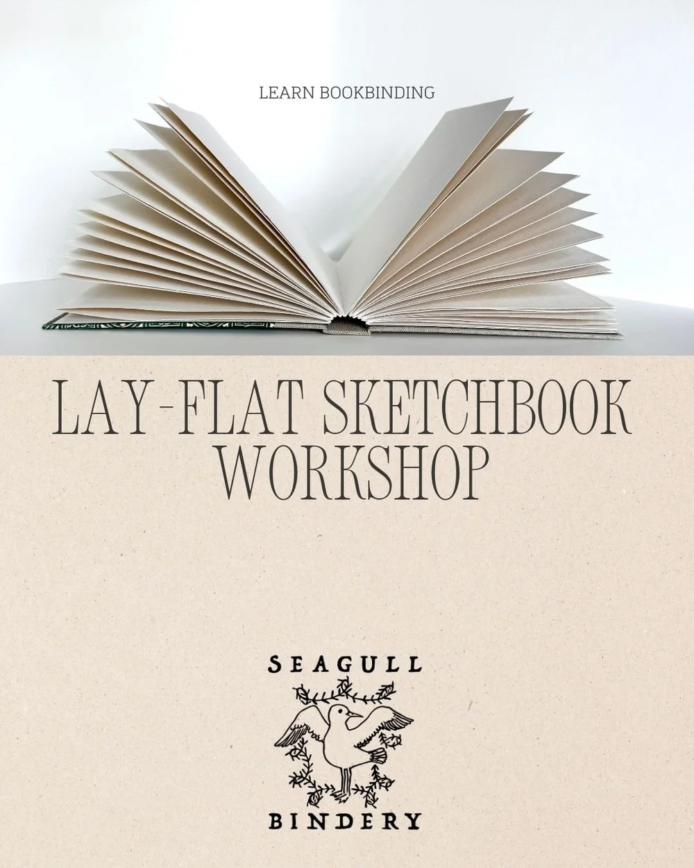 Design Ideation Lay Flat Sketchbook - 8.5x11", Removable Sheets, Handmade In USA, Multi-Media Paper
