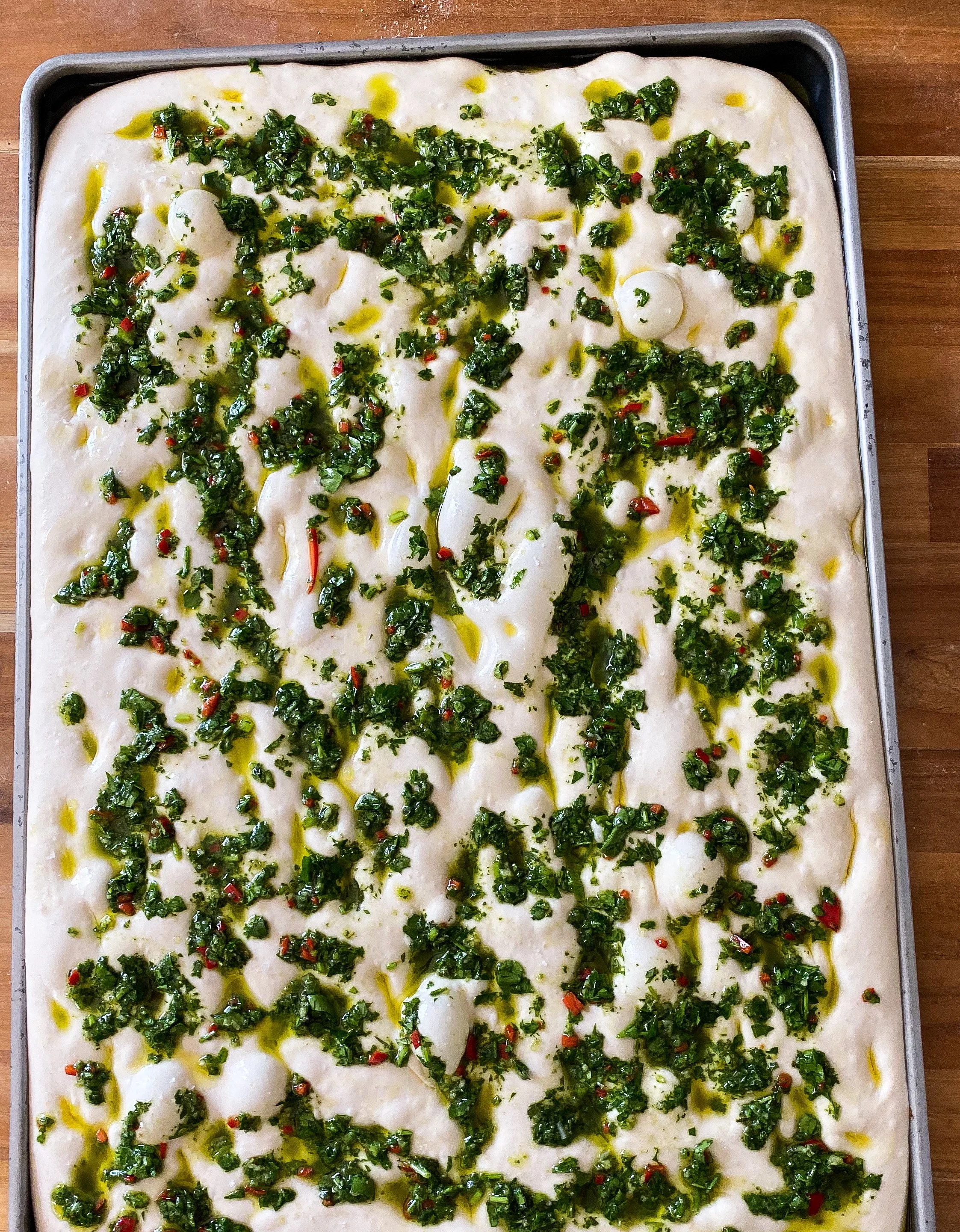 Sourdough Focaccia Chimichurri
