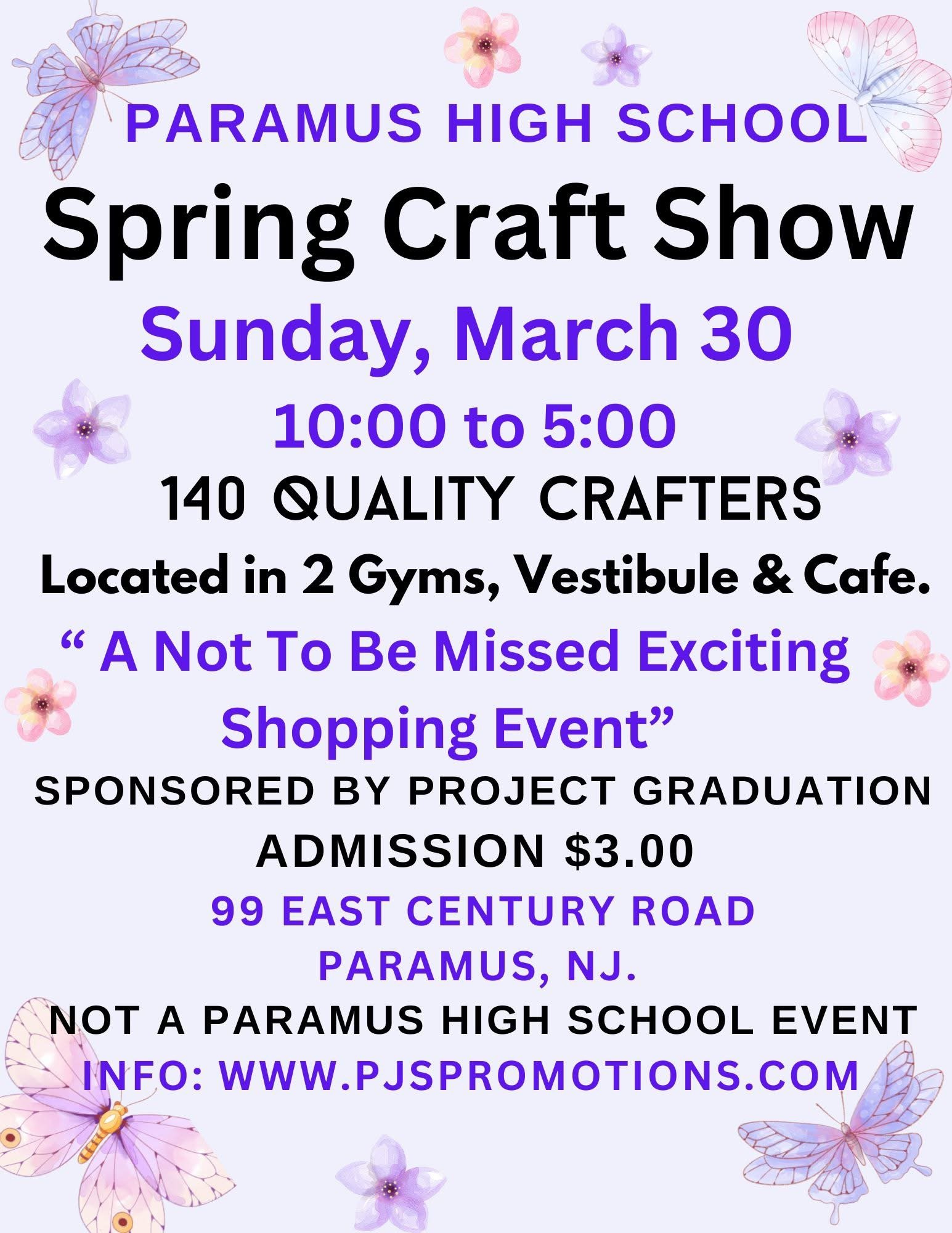 Spring Craft Show at Paramus High School