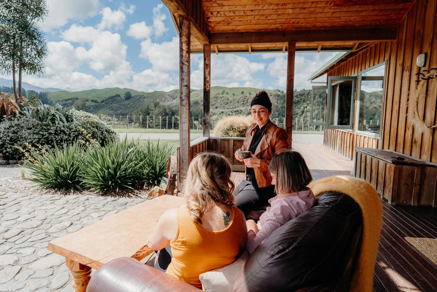 Ladies enjoying at weekend away at Makoura Lodge