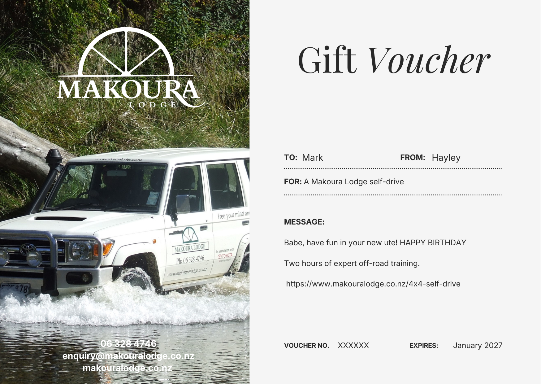 Land cruiser 4x4 driving through the river