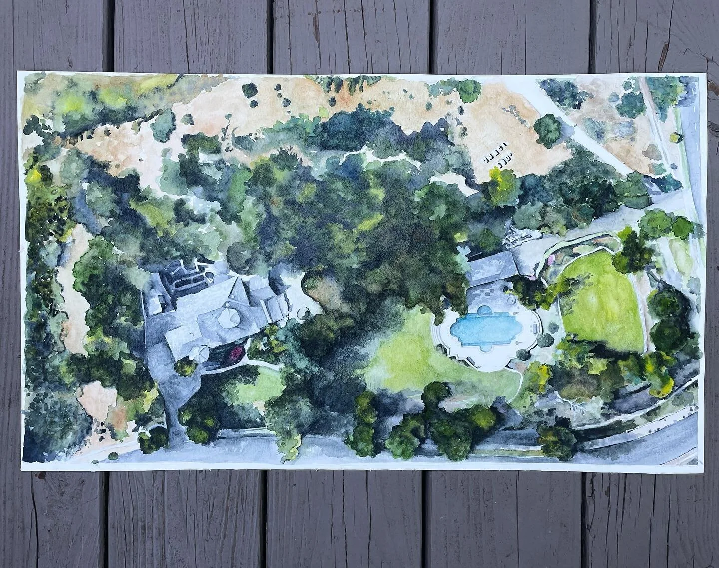Look how amazing this is! 
This was done for a great friend of mine of their home in California.

@jenniferhackettart does incredible work!! Reach out for any closing or Christmas gifts! She&rsquo;s also an awesome sister!