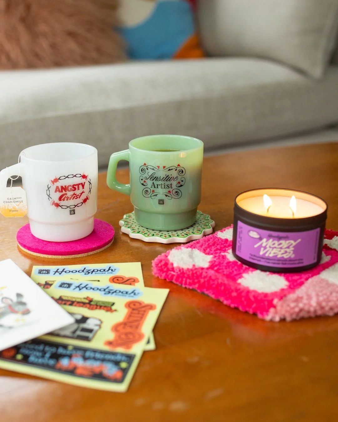 We just received the CUTEST surprise package from our friends at @hoodzpahdesign! 🥰 We're so grateful to know this amazing team and be a part of the super supportive online community they've built (and especially excited that we got to hang out with