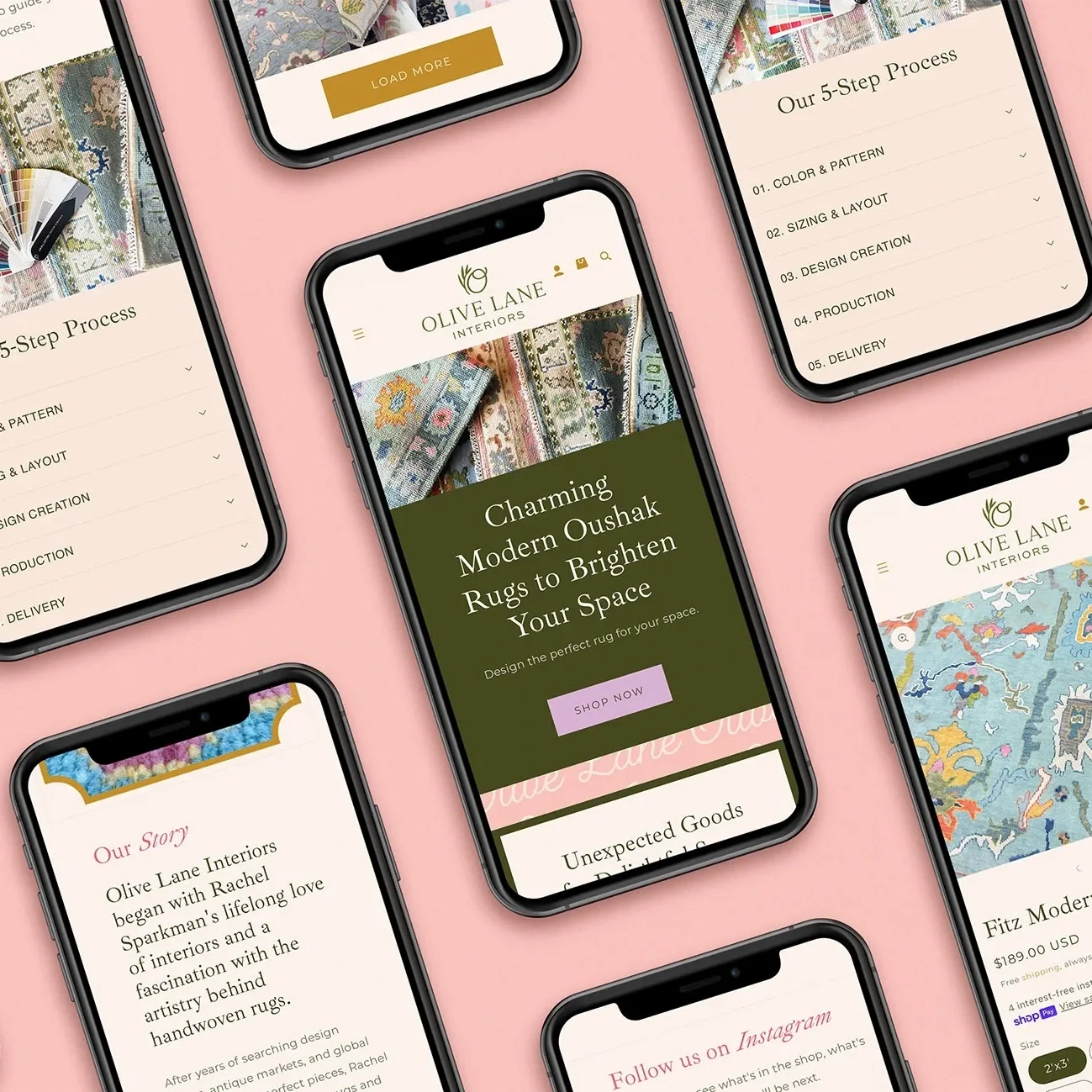   Olive Lane Interiors →   
 Branding & Identity • eCommerce Design & Development