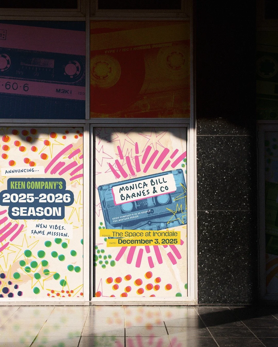 We had the pleasure of collaborating with Kelly Kerwin again for @keencompany's most recent season of programming! We love building complex, tactile brands (and making theater feel fun), and Kelly always brings the coolest inspo to the table. 📼💖

?