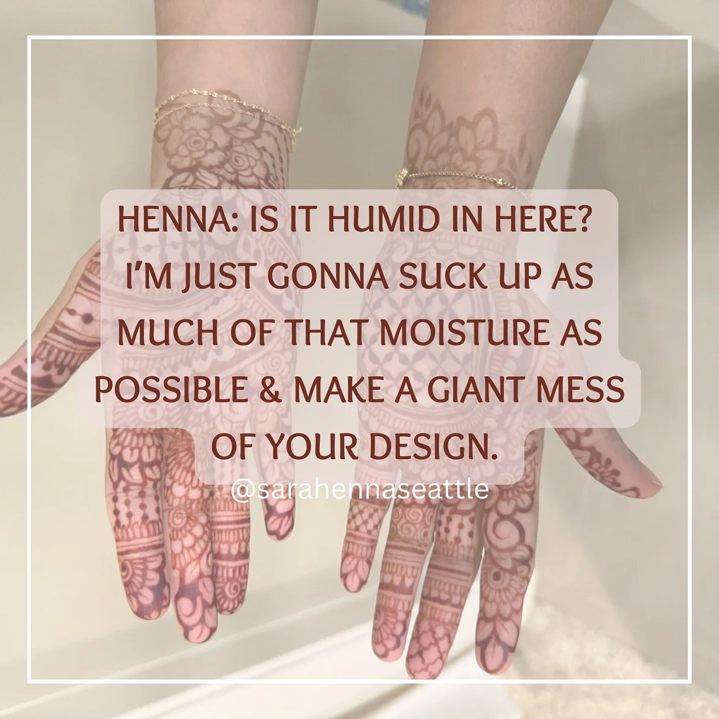 Saw a similar post from @amirarahimart and couldn&rsquo;t resist 😆 That&rsquo;s @hennahands_nida and I in the last pic 🥰 #hennaartist #henna #jagua #jaguatattoo #jaguahenna #artistproblems