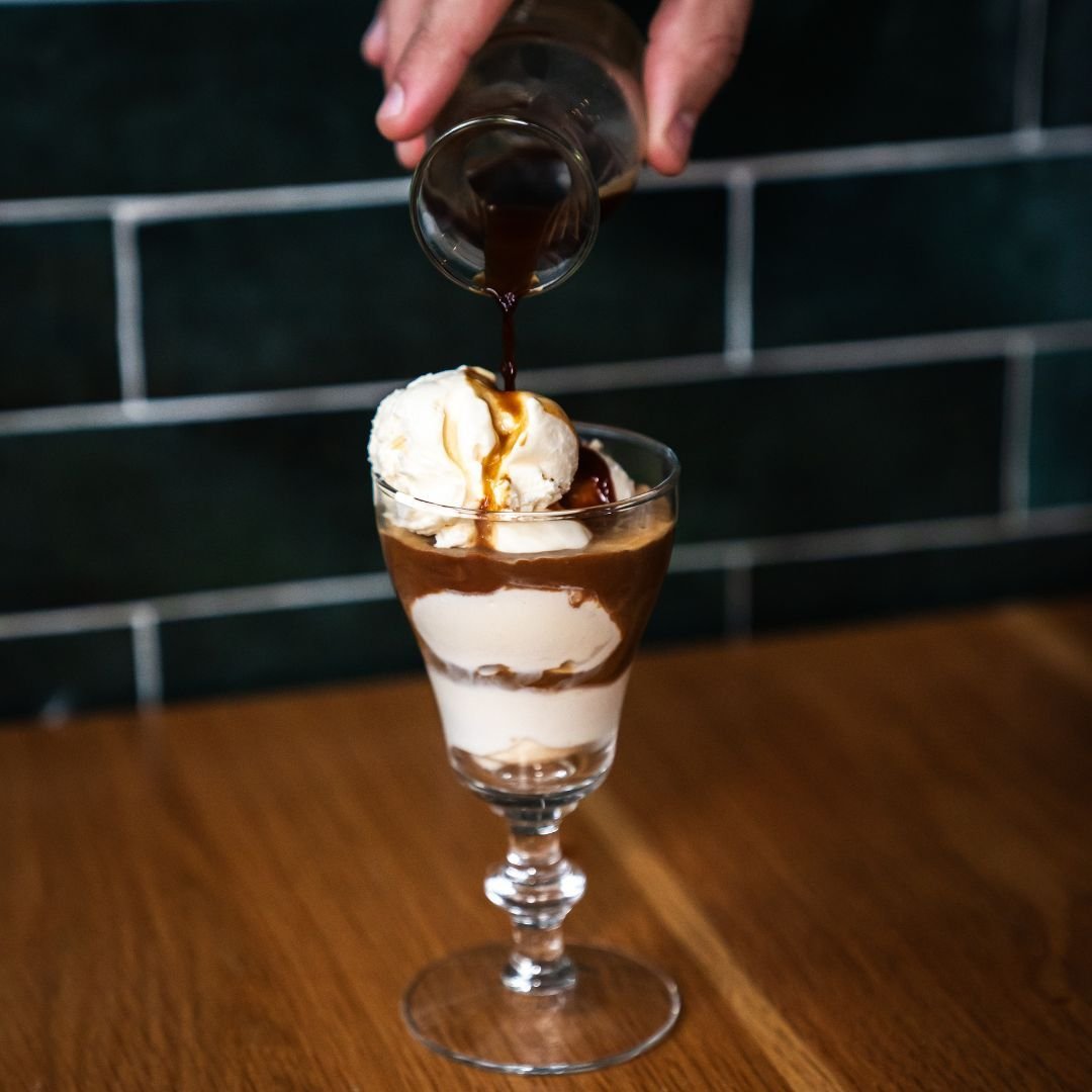 Just when you thought a coupla scoops of ice cream couldn't get any better we go ahead and affogato it up with a smooth pour of espresso on top. Enjoy best between 9am-10pm 👀