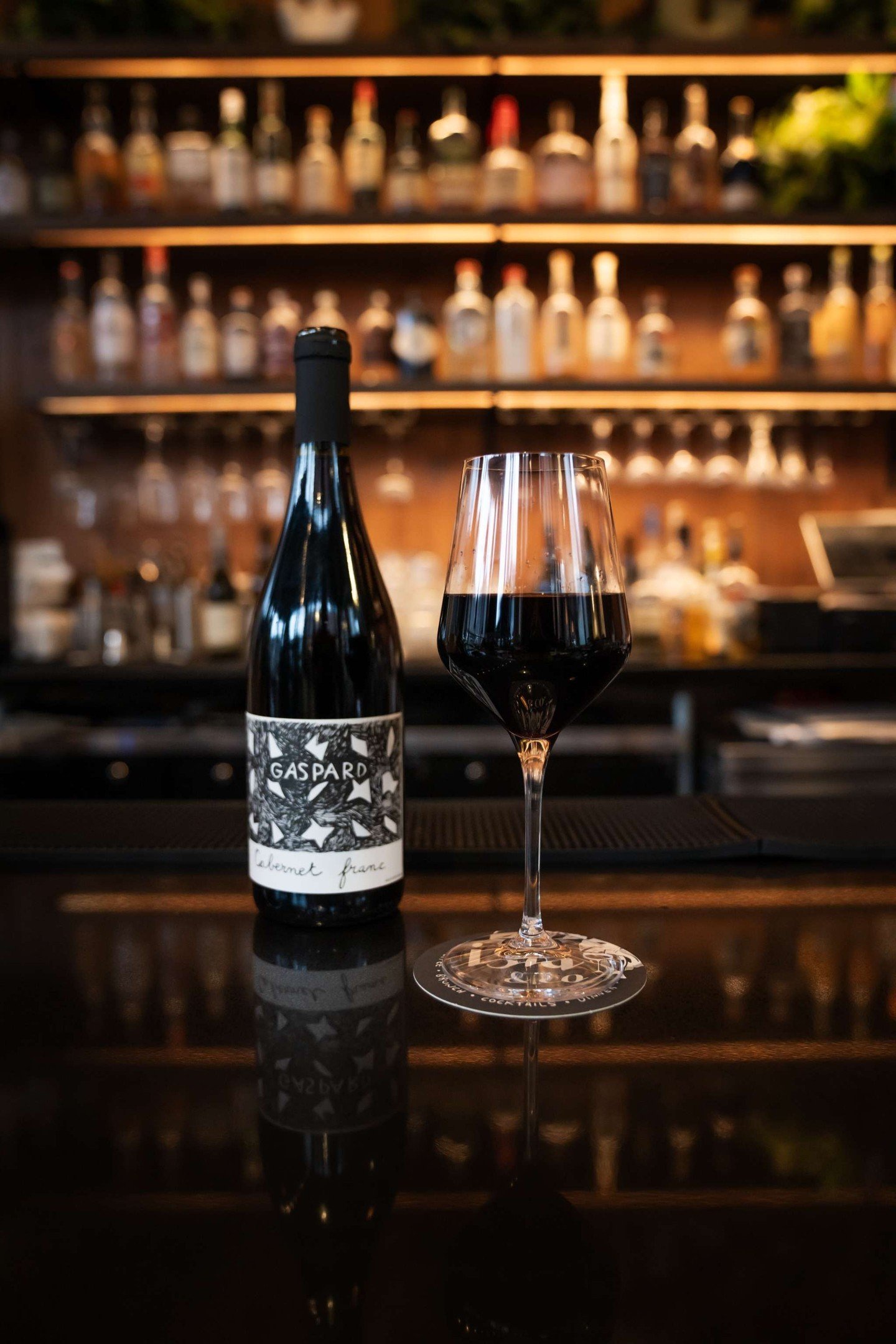 Wednesdays = half off all bottled wines. Come try this Gaspard Cabernet Franc that instantly entices you with its smooth tannins and dark fruit flavors mingled with spicy / earthy undertones. Enjoy lightly chilled, on its own or next to our OG Burger