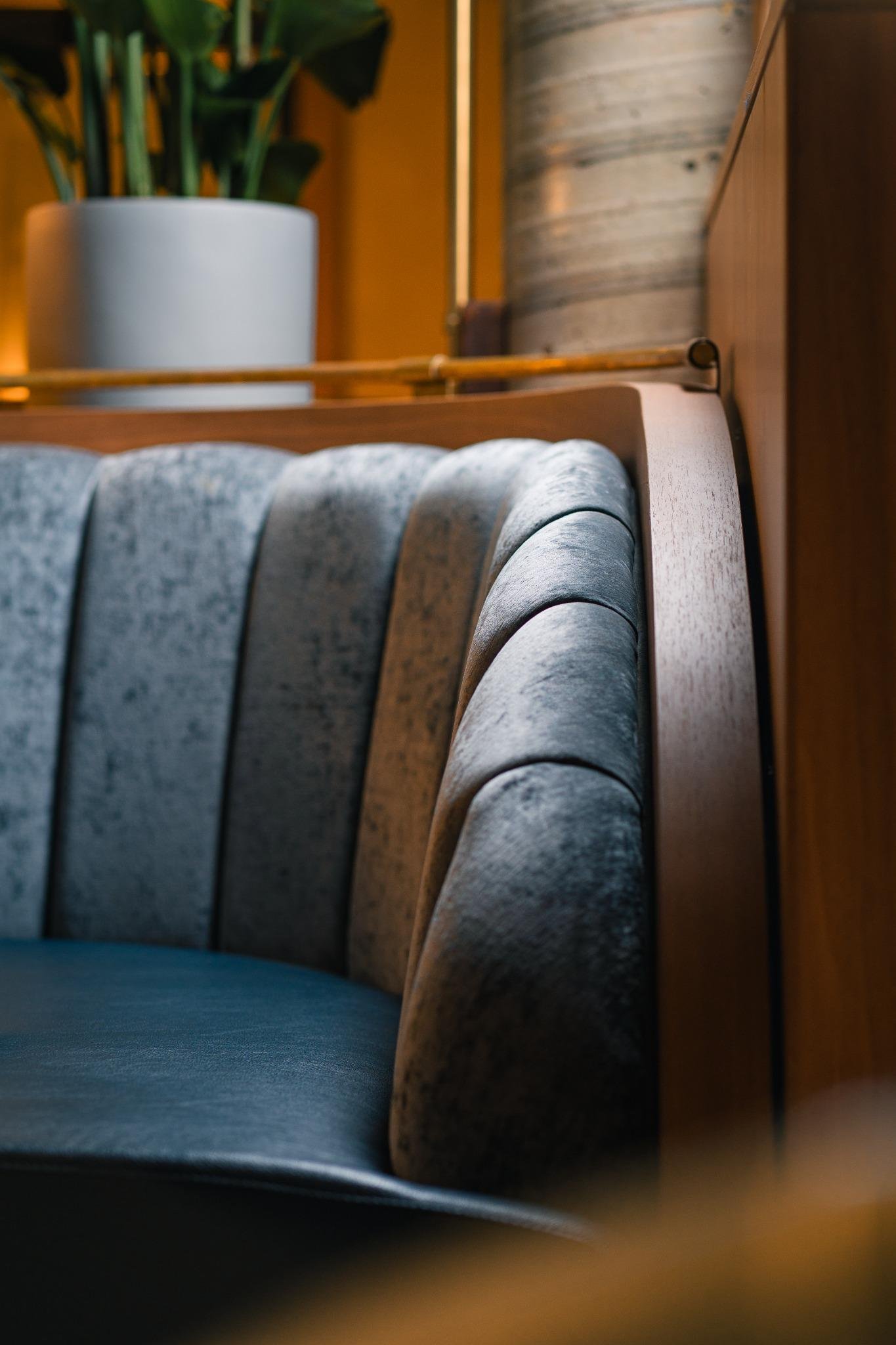 velvet booth seating Isla & Co. Lower East Side