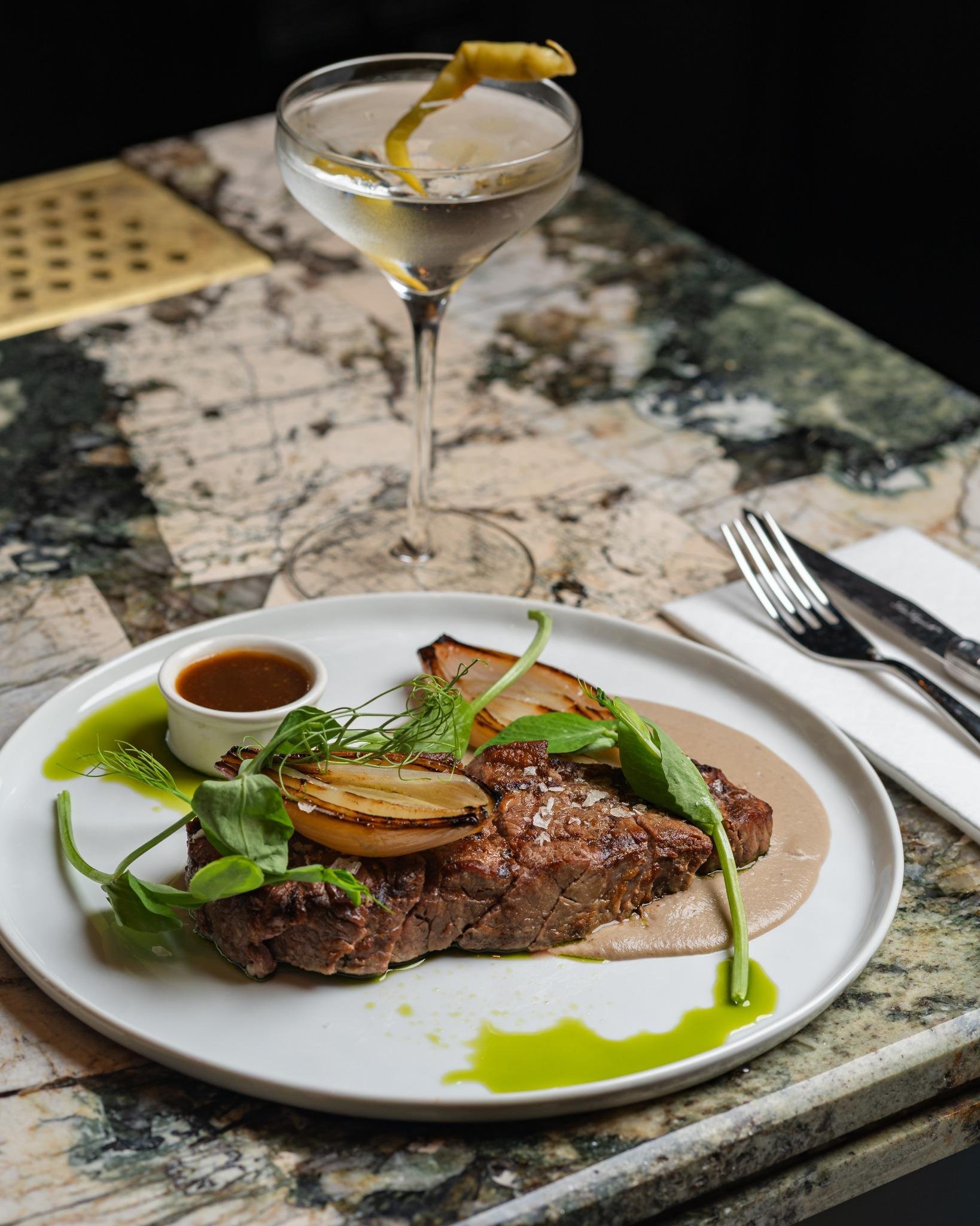 perfectly cooked steak at Isla & Co. Lower East Side