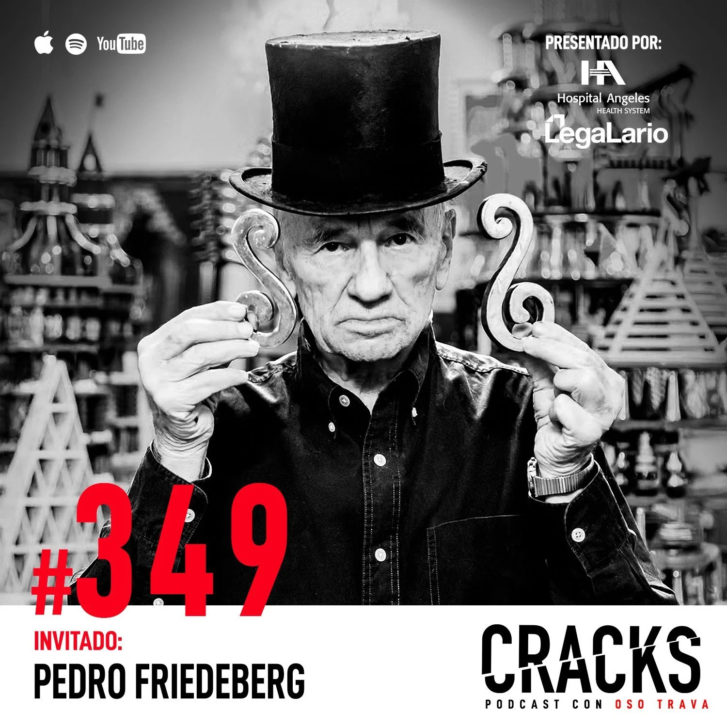 Pedro Friedeberg – Platicar con Dalí, Burlarte del Mundo, Ser Diferente y Vivir Sin - CRACKS PODCAST