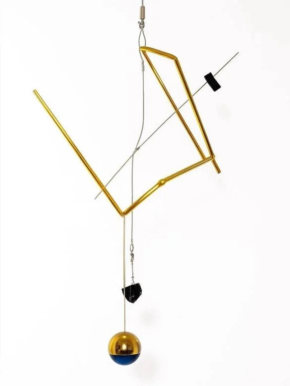 The Art of Letting Go #5, 2025
Brass, glass, wire
32.28 x 19.69 x 11.81 in