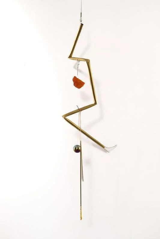 The Art of Letting Go #6, 2025
Brass, glass, wire
53.15 x 23.62 x 11.81 in