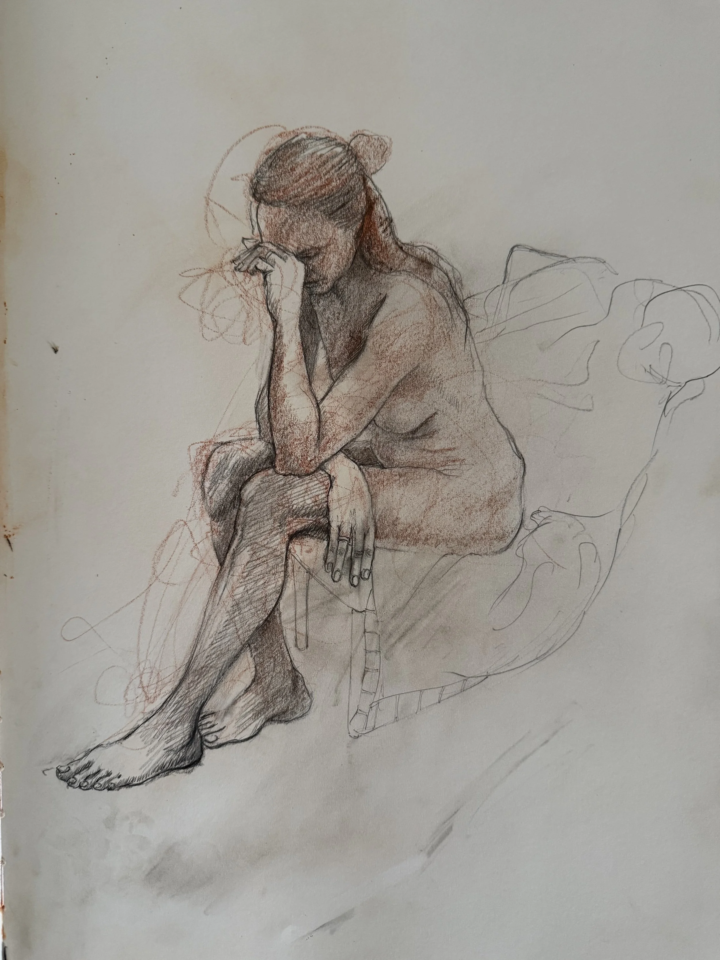 Oil Pencils on Paper.  A3