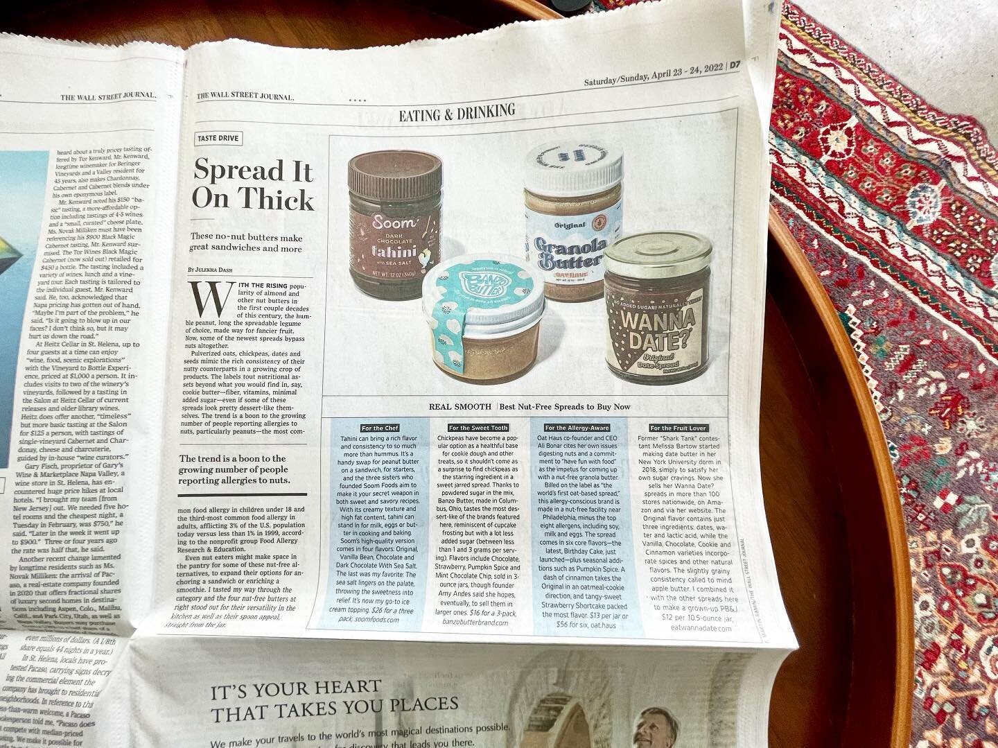 Pretty Big Weekend Over Here

While I was drinking wine and eating charcuterie boards with my best friends, the printers over @wsj were busy making PR and client dreams come true 🥳

In a time when more and more long-standing, iconic print publicatio