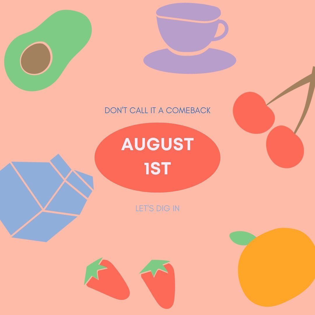 Let&rsquo;s Dig In is relaunching on August 1st!

🍓🍓🍓🍓🍓🍓🍓

Last year I started (what was intended to be) a monthly newsletter series where I interview incredible women food founders and share their stories. 

Well&hellip; some &ldquo;technical