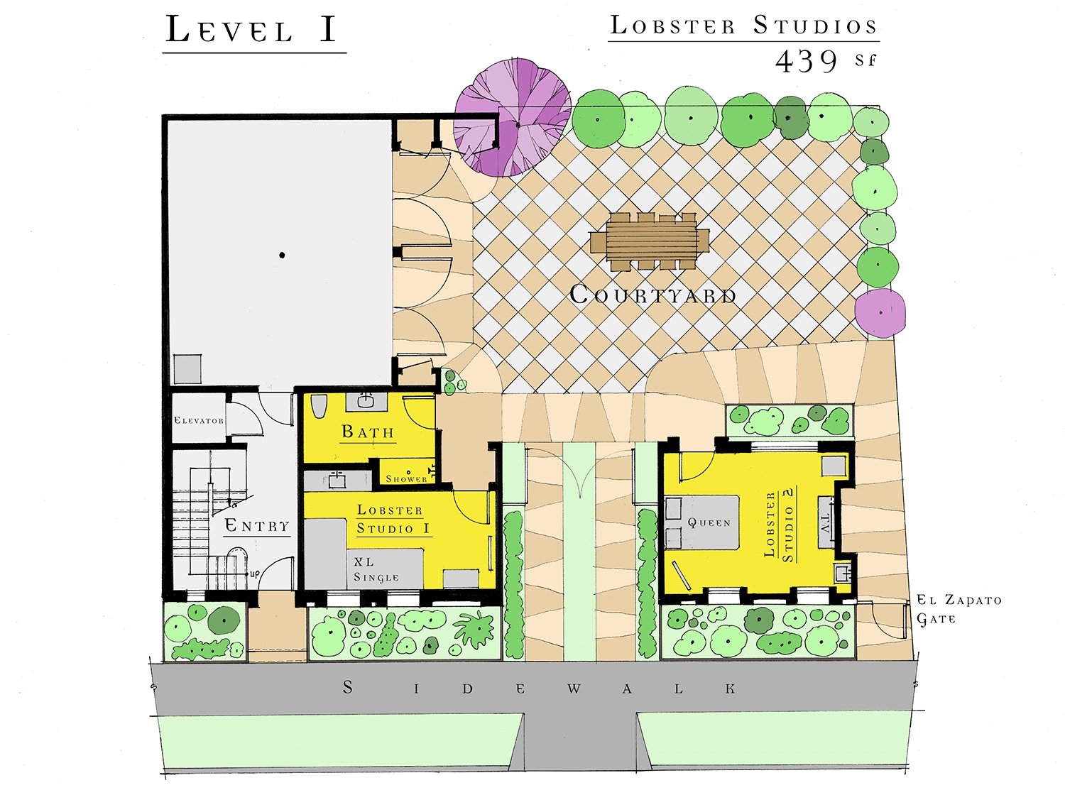 Level 1 Floor Plan | Lobster Studios