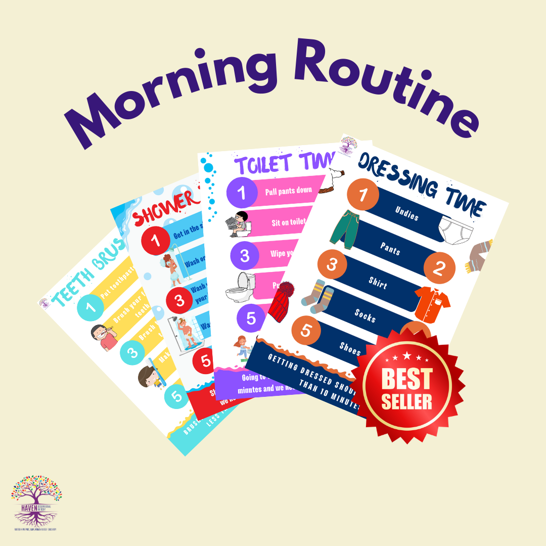 Morning Routine Cards — Haven Occupational Therapy