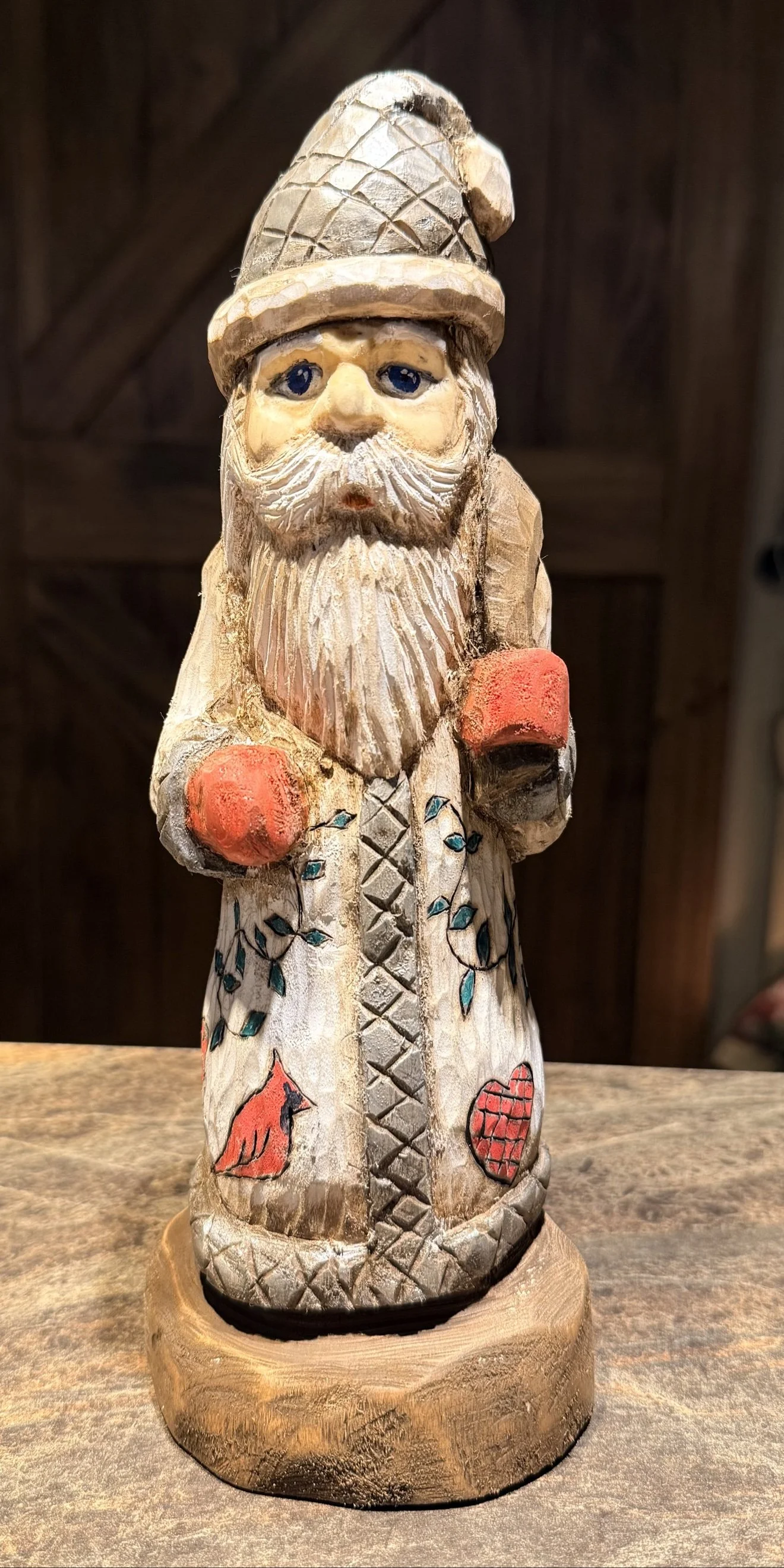 Santa wood carving