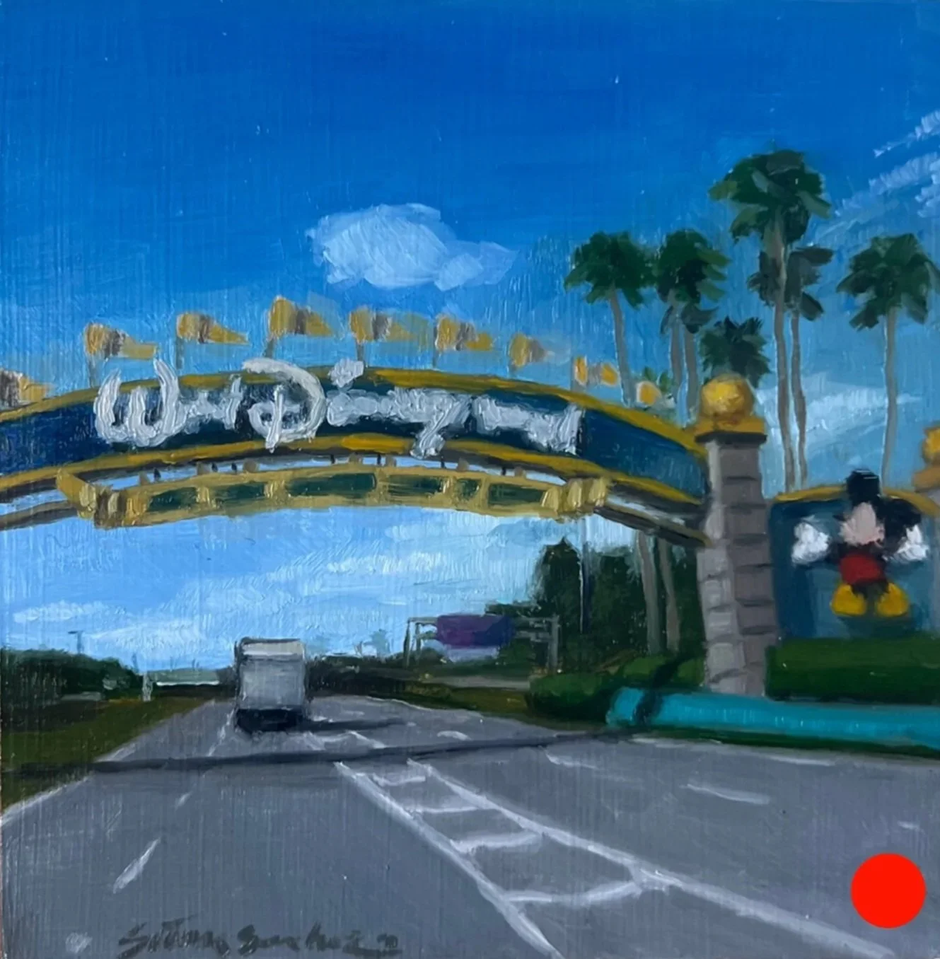SOLD - 'Gates to Magic' - Oil - 4x4 in - 2025