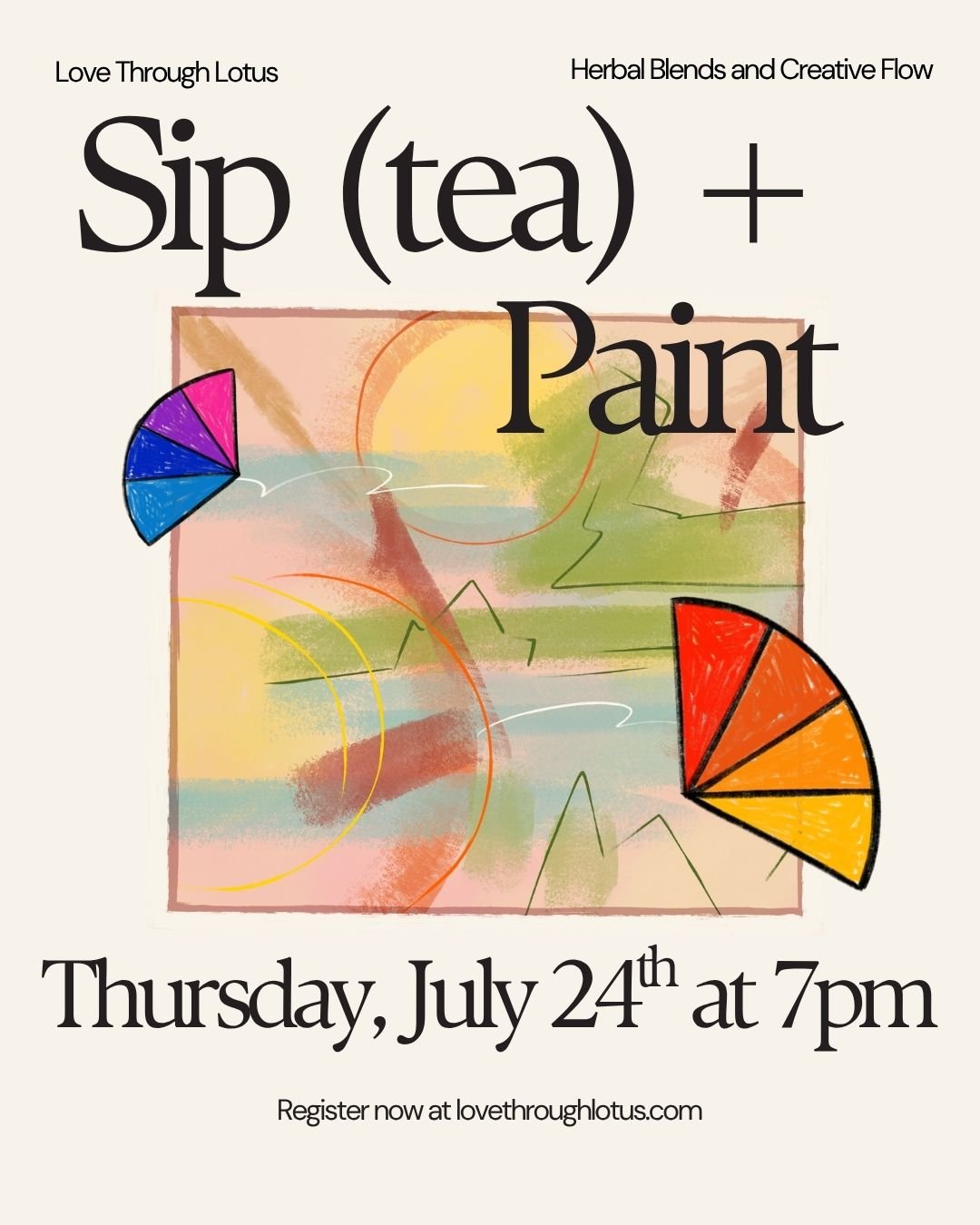 Sip (tea) + Paint: Herbal Blends and Creative Flow