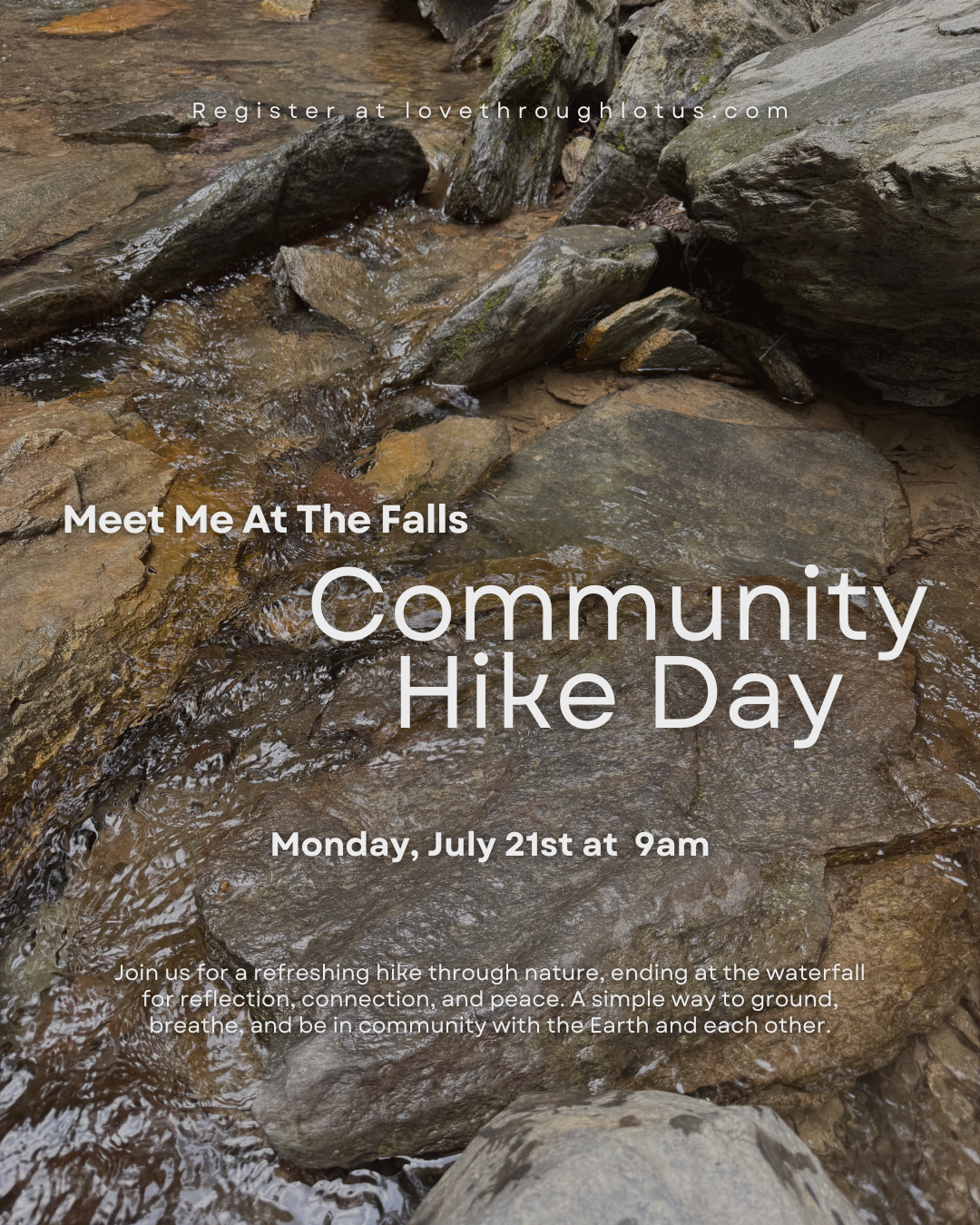 Meet Me At The Falls… Community Hike Day